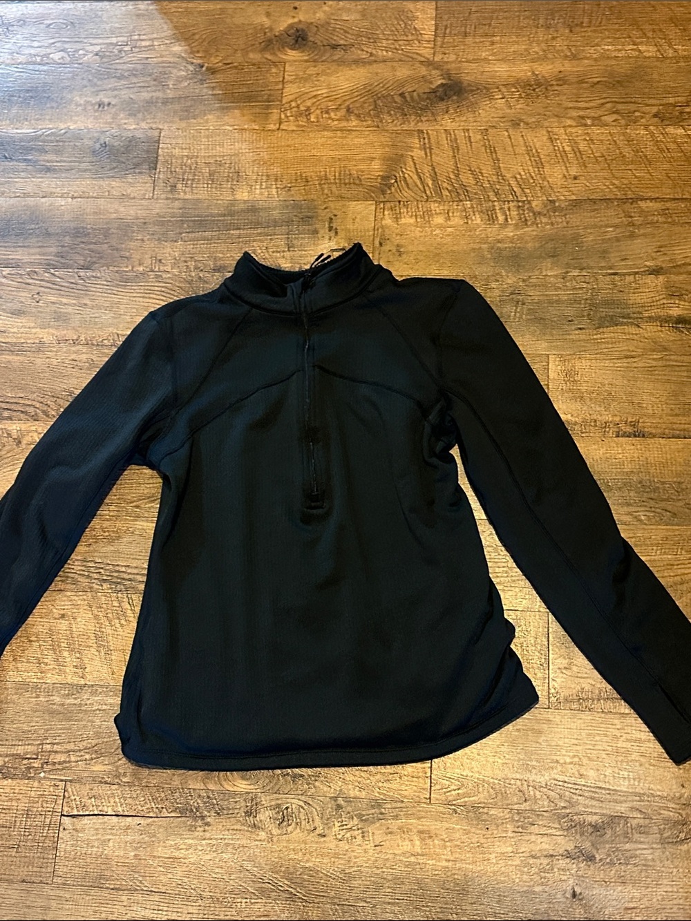 Magellan Outdoors Black Quarter-Zip Long Sleeve Pullover